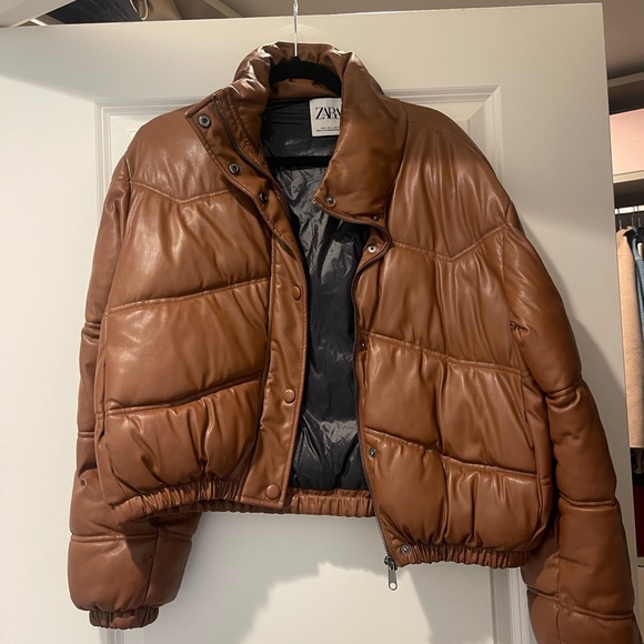 Faux Leather Bomber - Picture 1 of 3